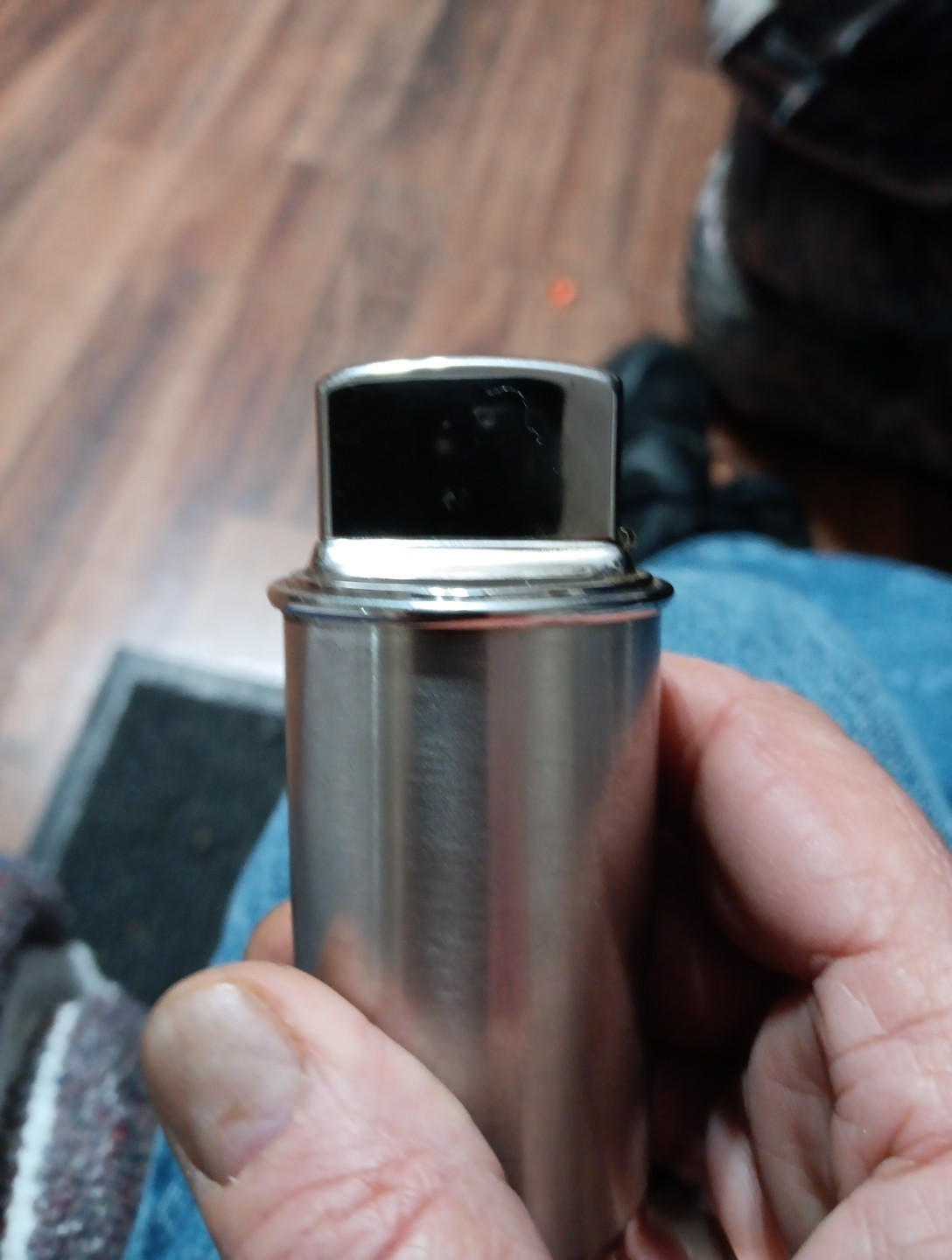 Vintage Zippo Moderne Table Lighter Engraved “Packard” w/ Oil Field Drill Well