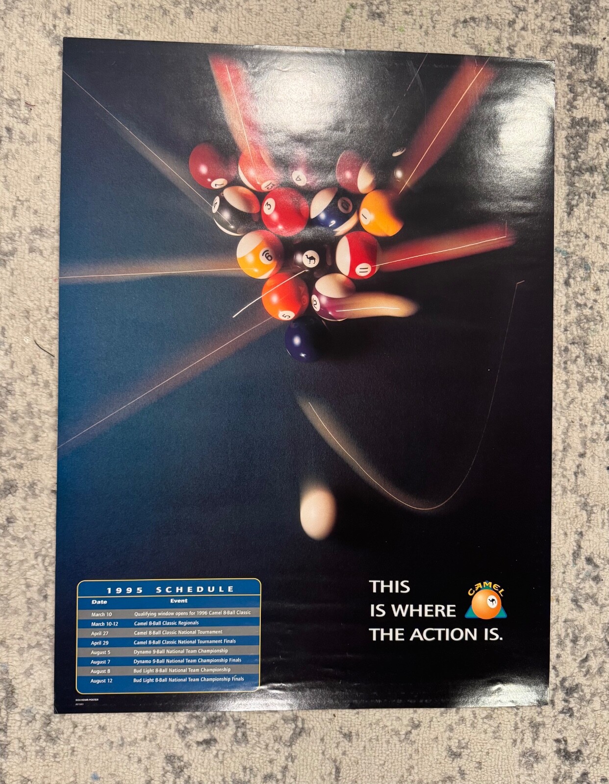 Rare Camel Joe collectible poster 18X24 from 1995
