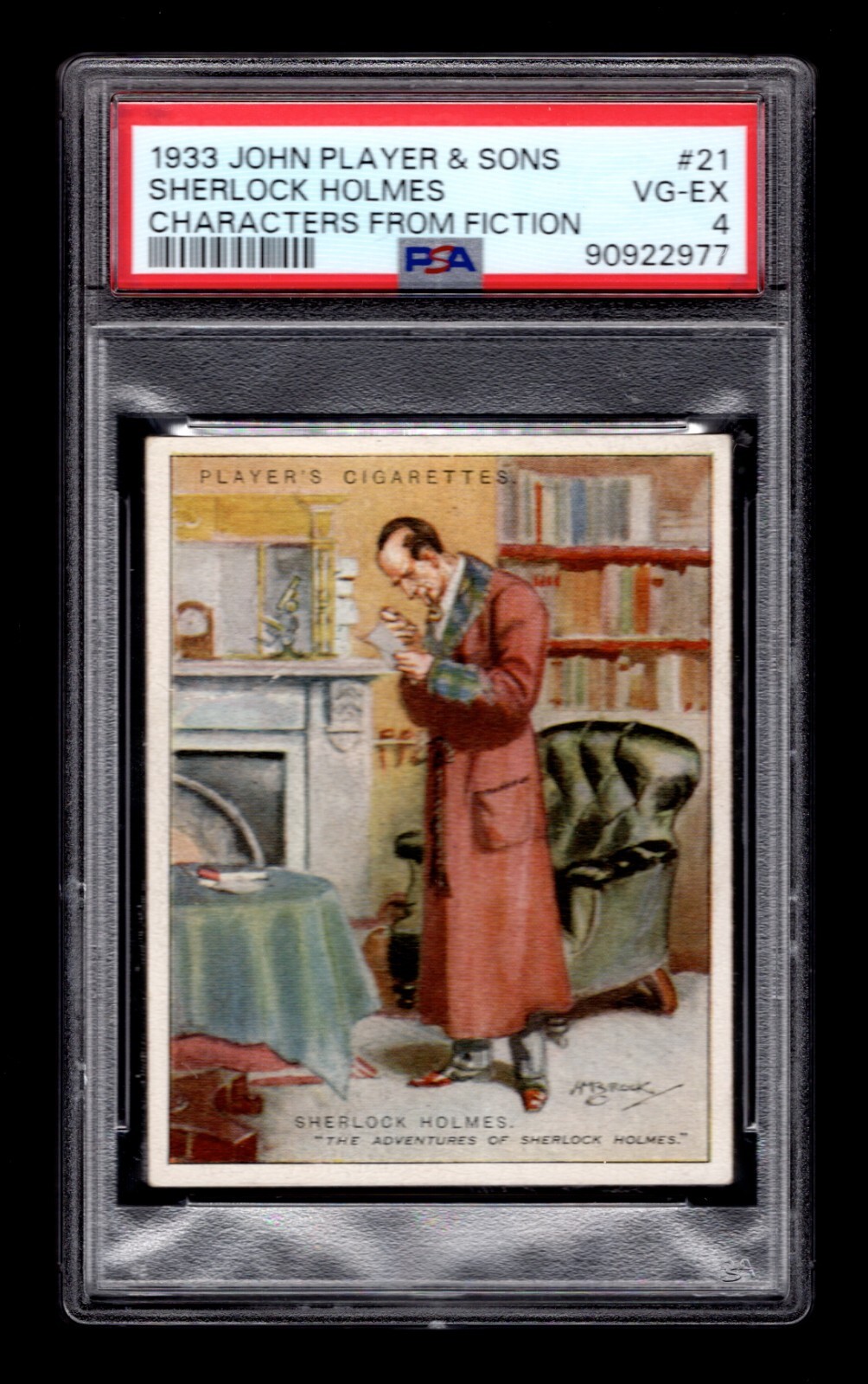 PSA 4 SHERLOCK HOLMES 1933 Characters Fiction Card #21