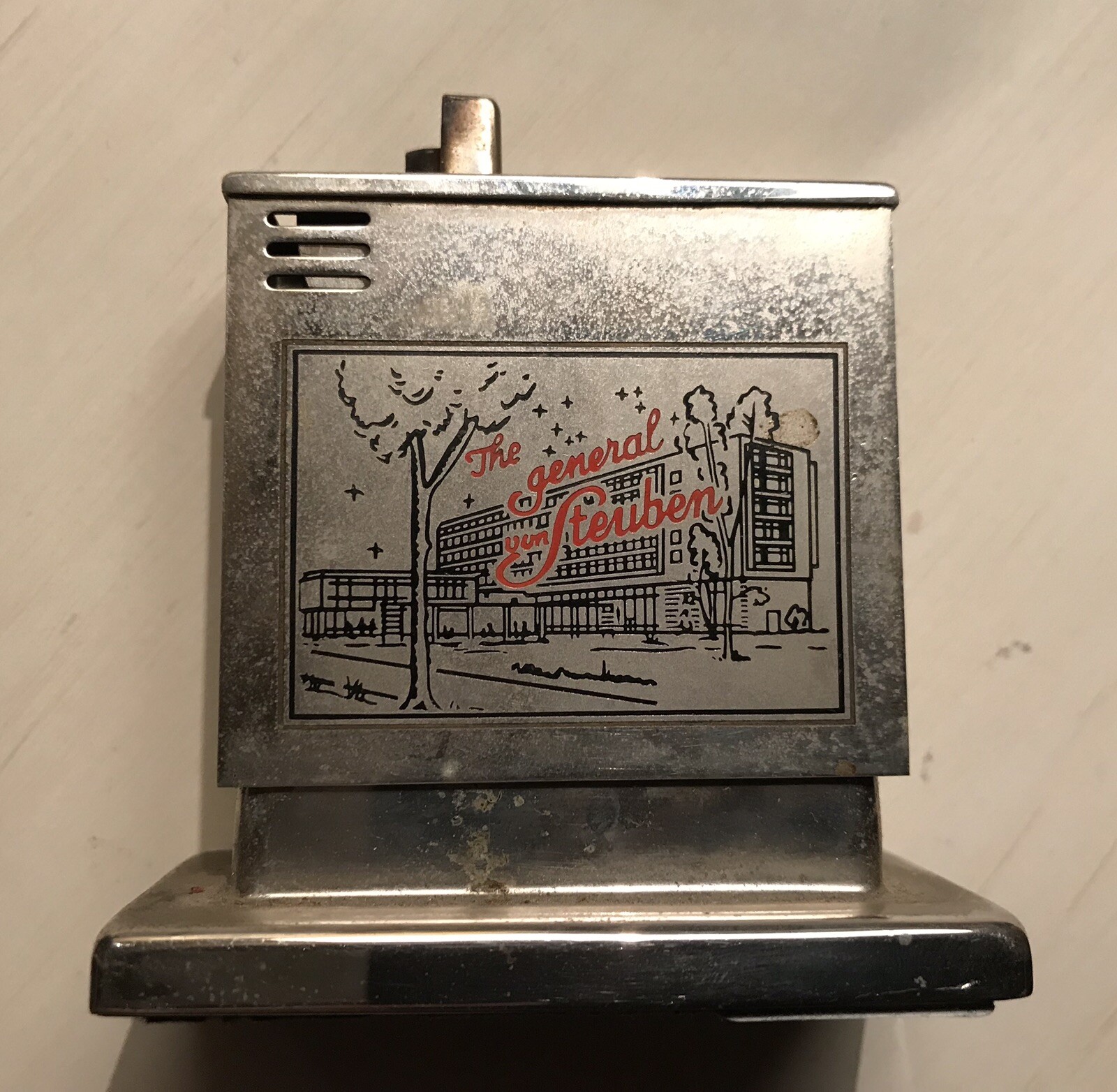 Very Rare Vintage Table Lighter Augusta Patent D.B.P Made in West Germany