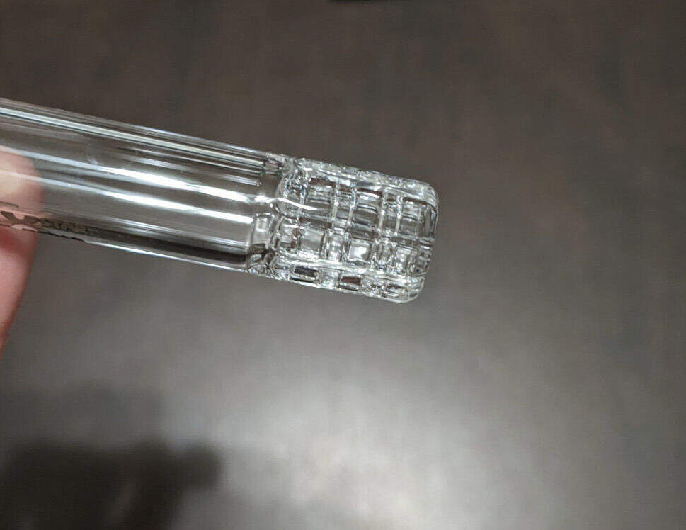 4″ Inch 18mm/14mm Downstem Glass Slide Black MATRIX Perc Diffuser