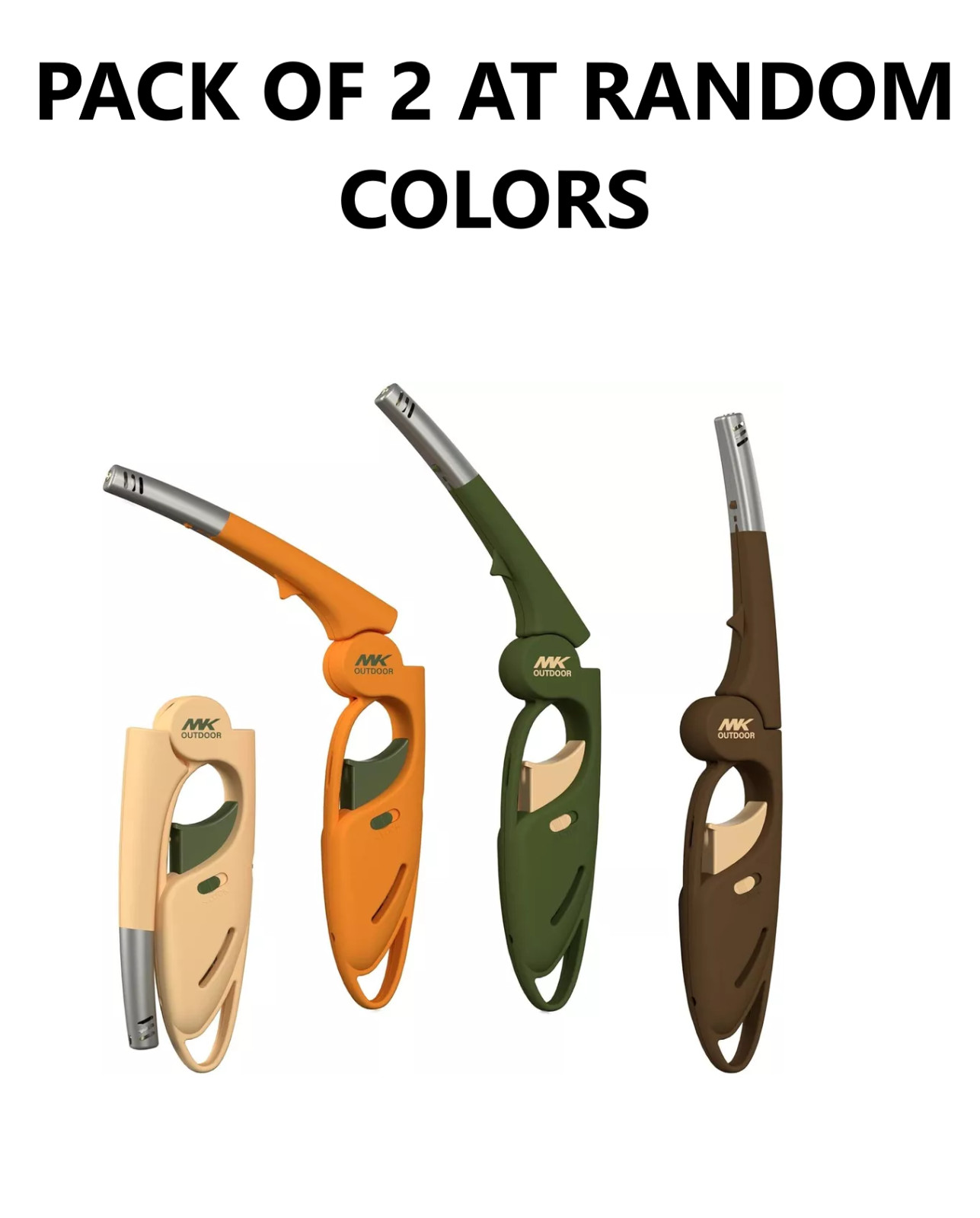 2X MK Lighter Outdoor Series Sunset Colors At Random Foldable (68436)