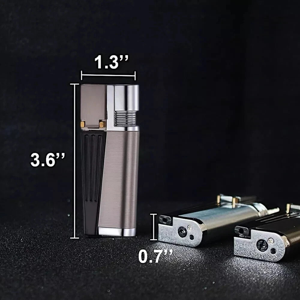 Foldable Metal Lighter Pipe Combination Portable Smoking Lighter 2 in 1