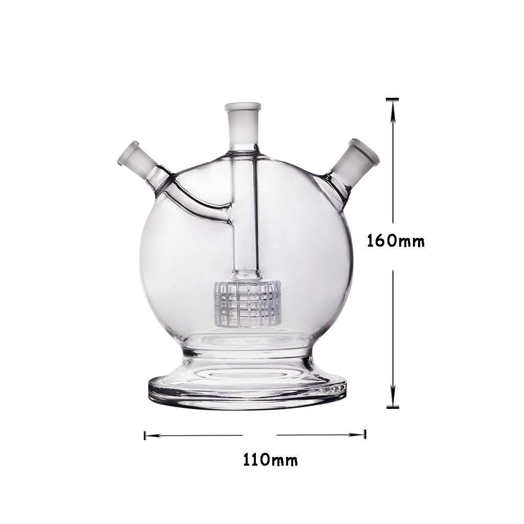14mm Mega Globe MK 2 Earth Edition Matrix Perc Glass Bong Adapter Water Bubbler