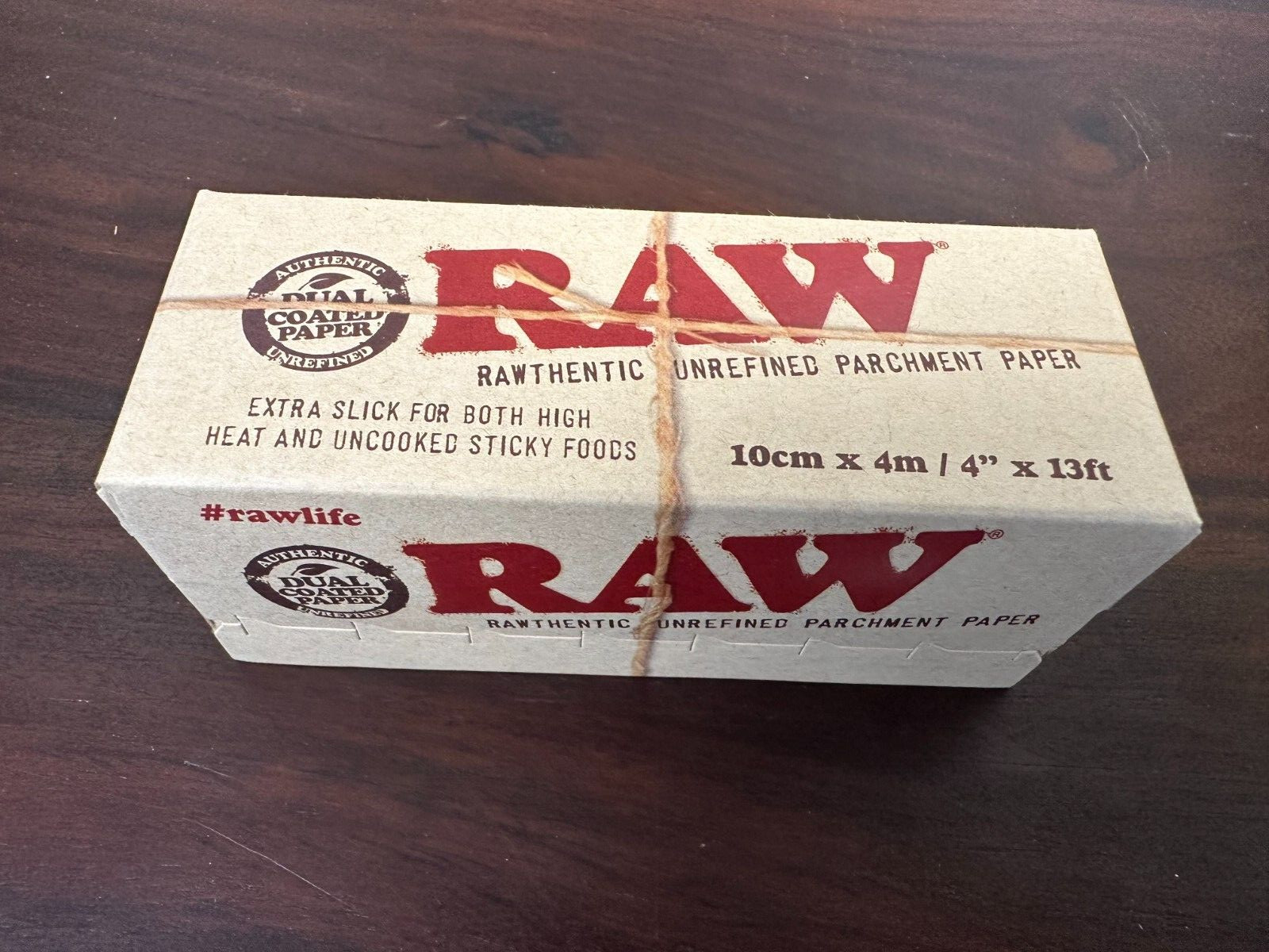 RAW Unrefined Parchment Paper Roll 100mm x 4m / 4″ x 13ft~1 PACK