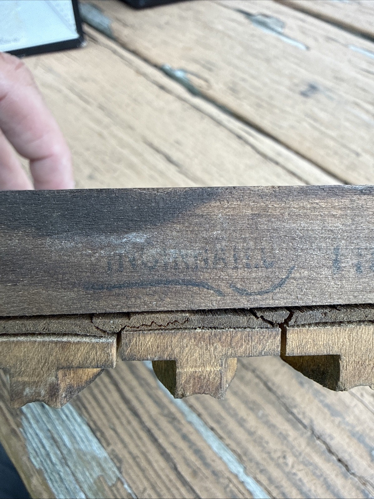 Vintage Wooden Tobacco 10 Cigar Mold Press Tool