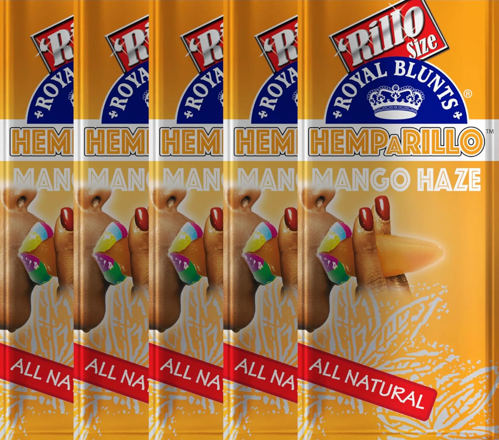 Hemparillo Rillo Size Rolling Paper – Box of 15 (Mango Haze)