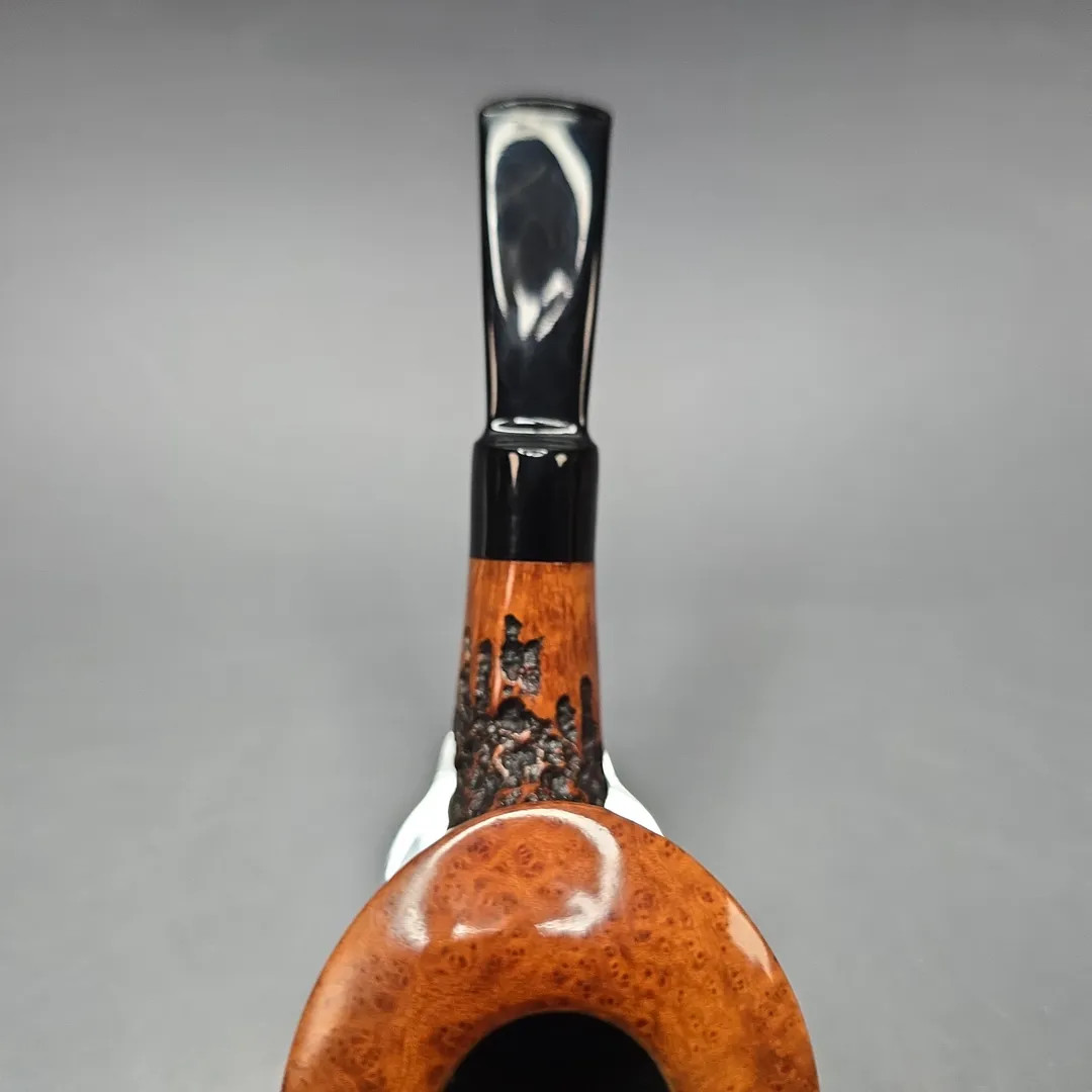 Stanwell Pre-2010 Rustico Partially Rusticated Estate Briar Pipe, Danish Estates