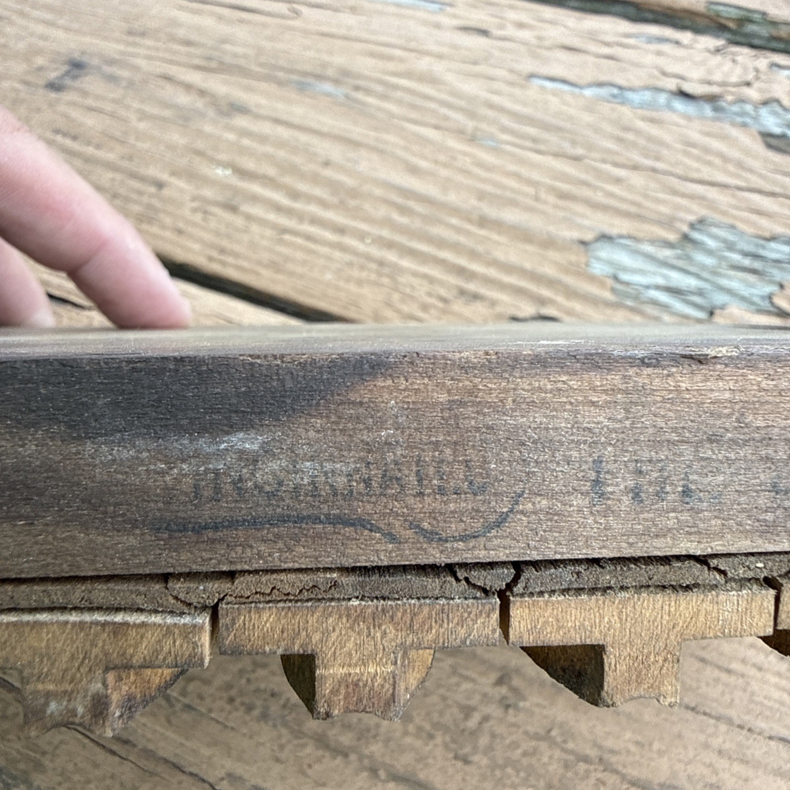 Vintage Wooden Tobacco 10 Cigar Mold Press Tool
