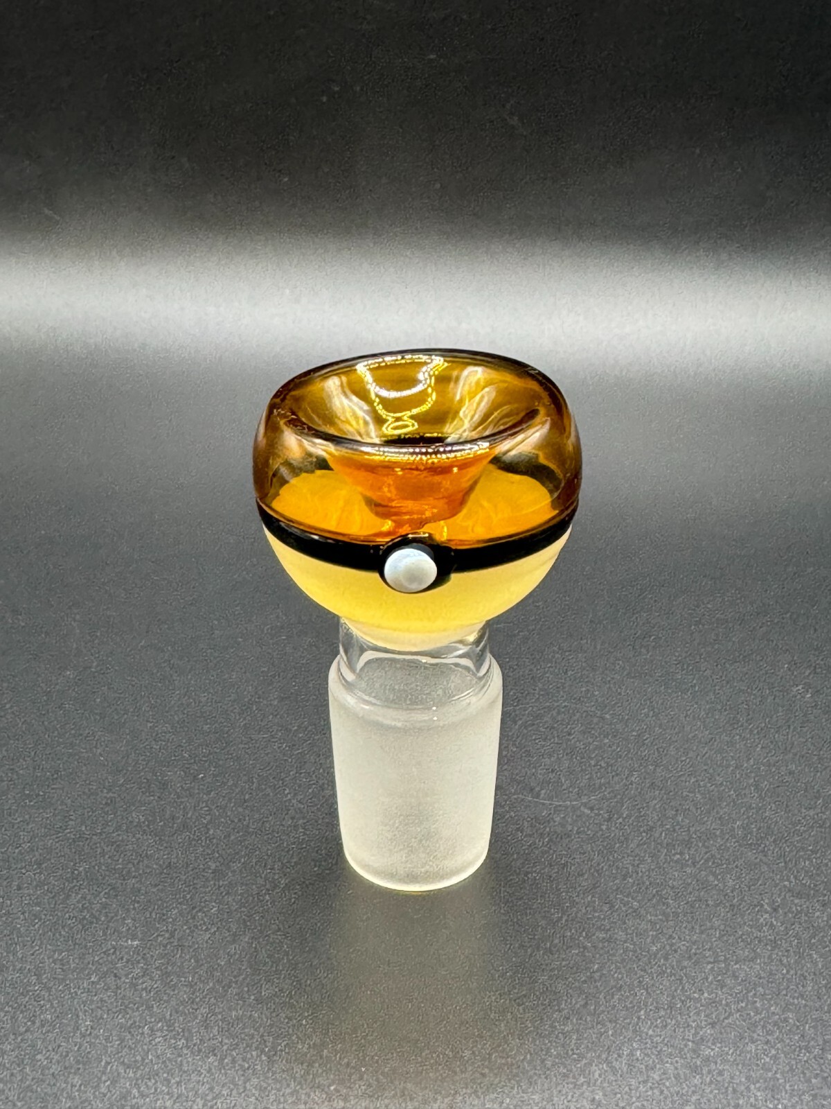 18mm Yellow Pokémon Pokeball Male Glass Bowl Piece Slide Replacement