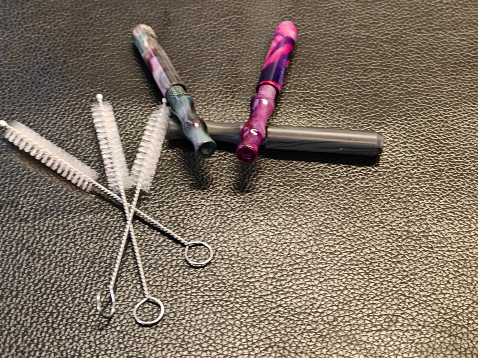3Pack 3″ One Hitter Mini Pipes with 3 Brush Metal Tobacco Smoking Pipes Bats US