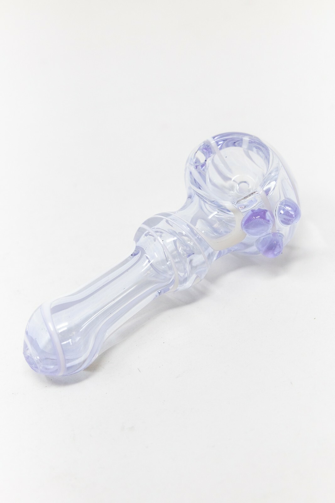3″ Collectible Lavender Zig Zag TOBACCO Glass Hand Smoking Pipe – Fast Shipping