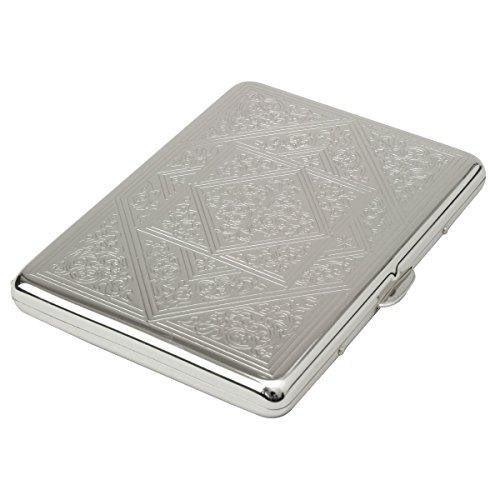 Tsubota Pearl Cigarette Case Arabesque Casual Metal 100mm 9 Storage 1-91429-81