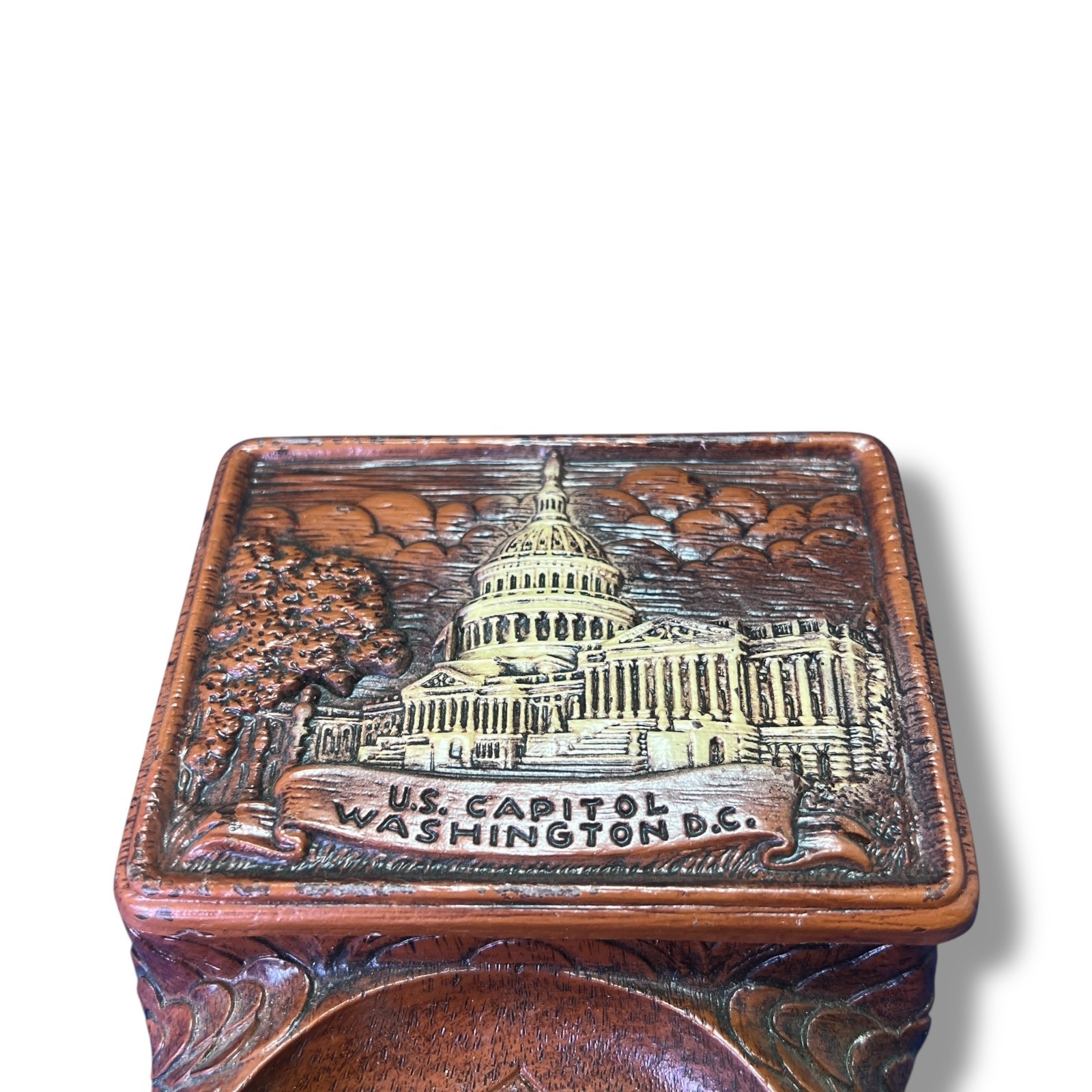 Vintage Desktop Ashtray & Cigarette Holder – U.S. Capitol Washington D.C. Souven