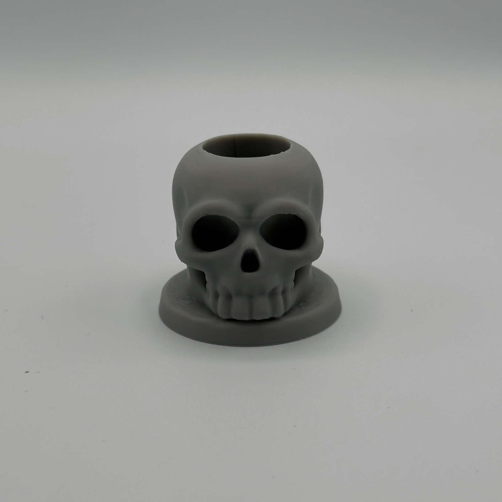 18mm Slide Bowl Stand Display Holder Skull Head – Made In USA – Grey