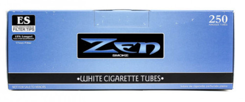 10 Boxes ( ZEN Blue Light King Size KS) Cigarette RYO 250 Filtered Tubes Per Box