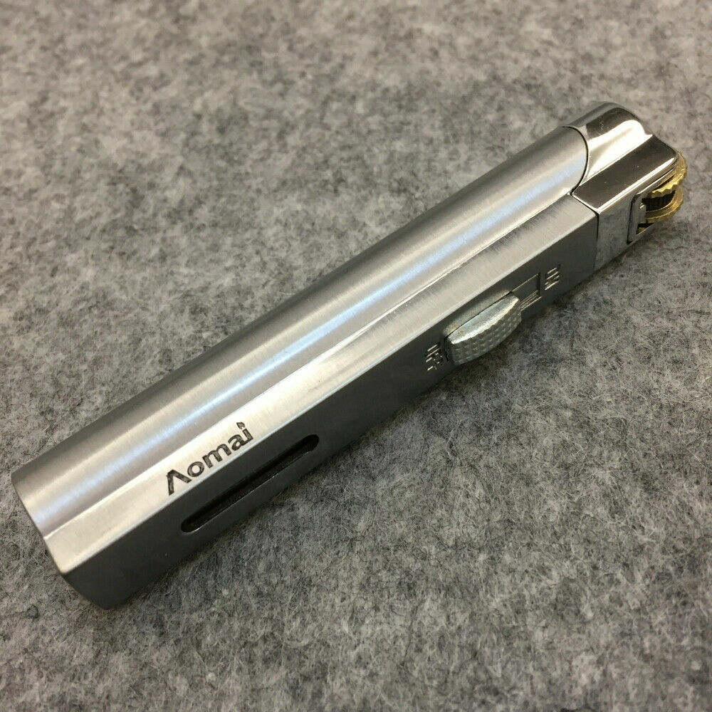 5/Pack AOMAI Butane Torch Lighters Lockable Flame Portable Flint Lighter