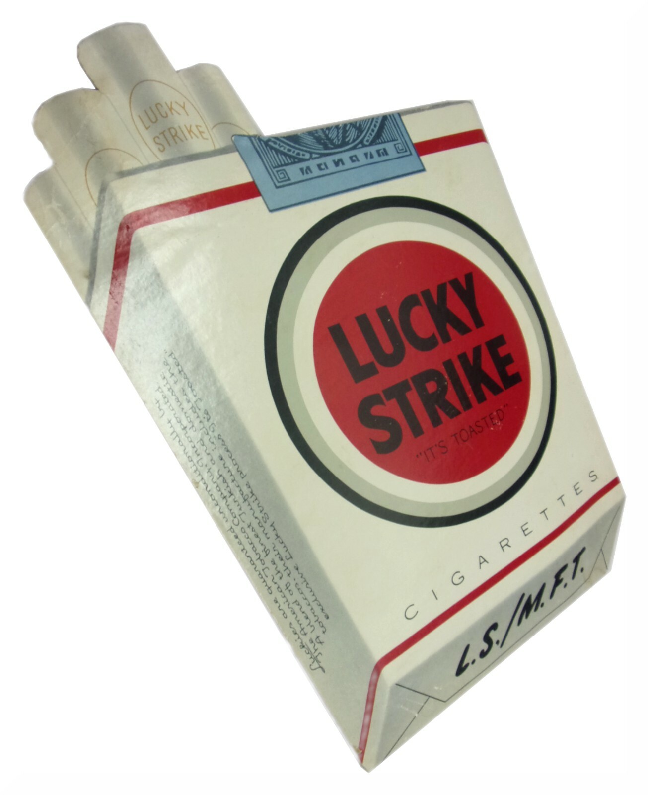 NOS Lucky Strike Cigarettes Cardboard Countertop Free Standing Advertisement