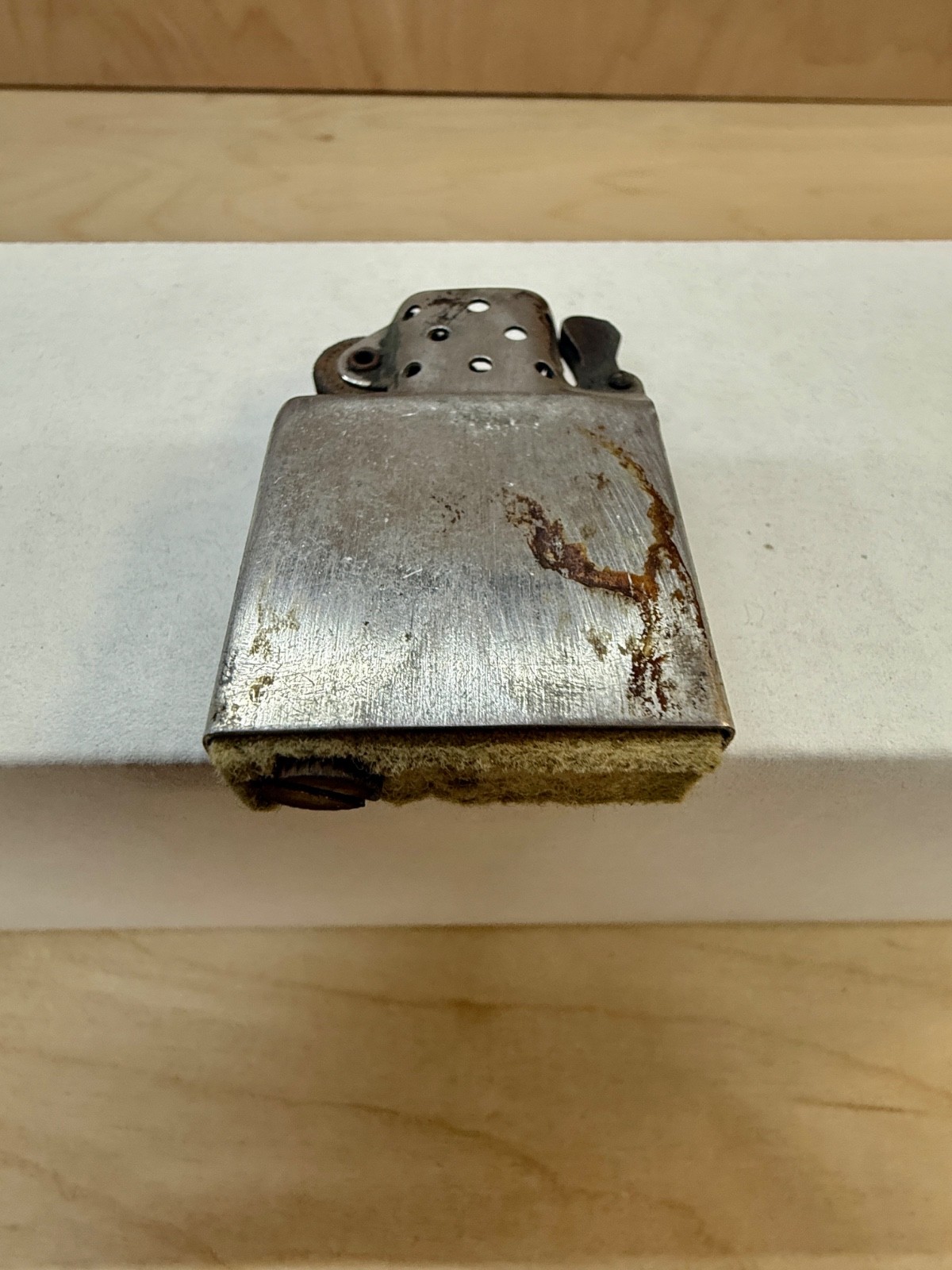 1946 Zippo Lighter Silver 3 Barrel hinge 16 Hole – Buick East Coast Motors, Inc.