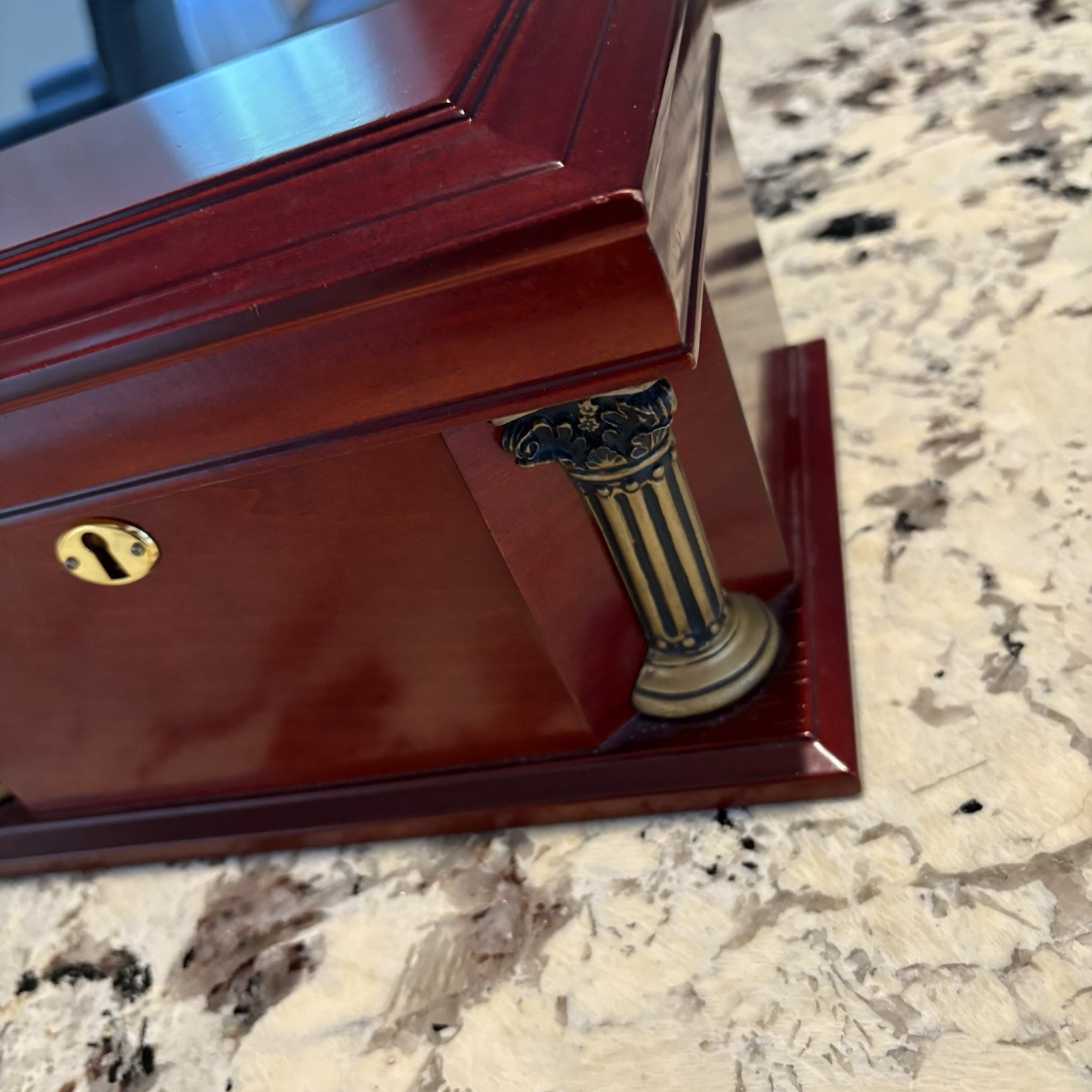Don Salvatore Humidor Cigar Case Neo Classic Cherry Finish Rare