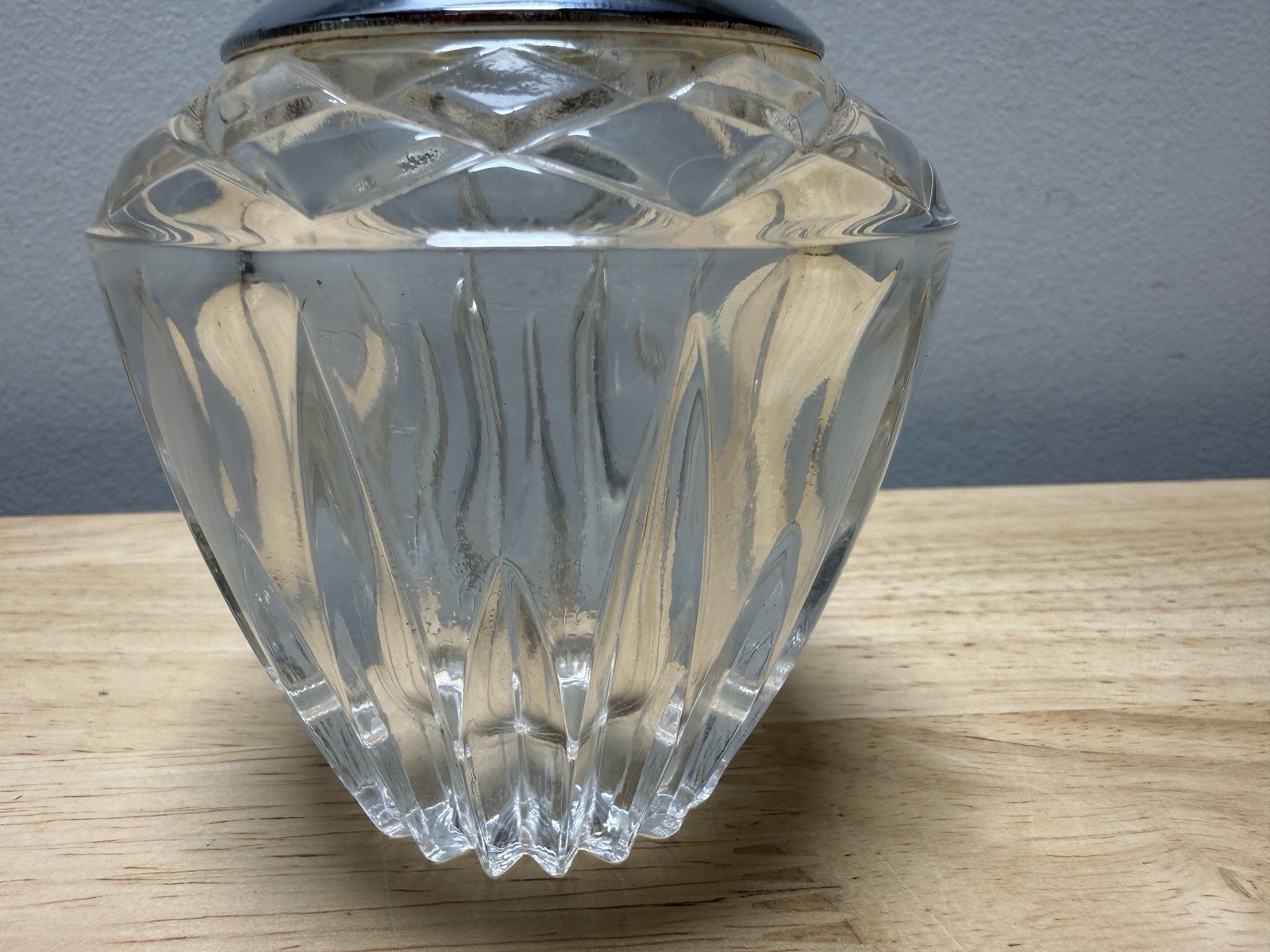 Vintage Princess House Lead Crystal Glass Tabletop Lighter