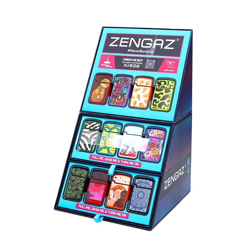 ZENGAZ WINDPROOF JETFLAME REFILLABLE LIGHTERS- COUNT 4