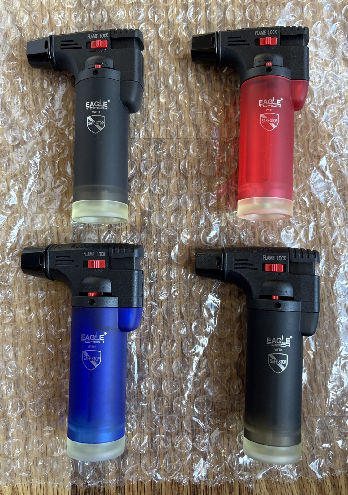 4PK-Eagle Jet Torch Gun Lighter Adjustable Flame