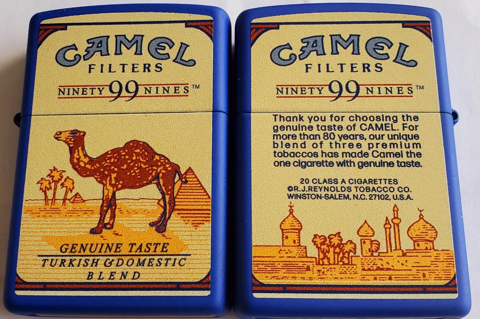 Zippo Camel PACK Ninety Nines 99 Royal Blue CZ LIMITED EDITION 50 MADE Lighter!