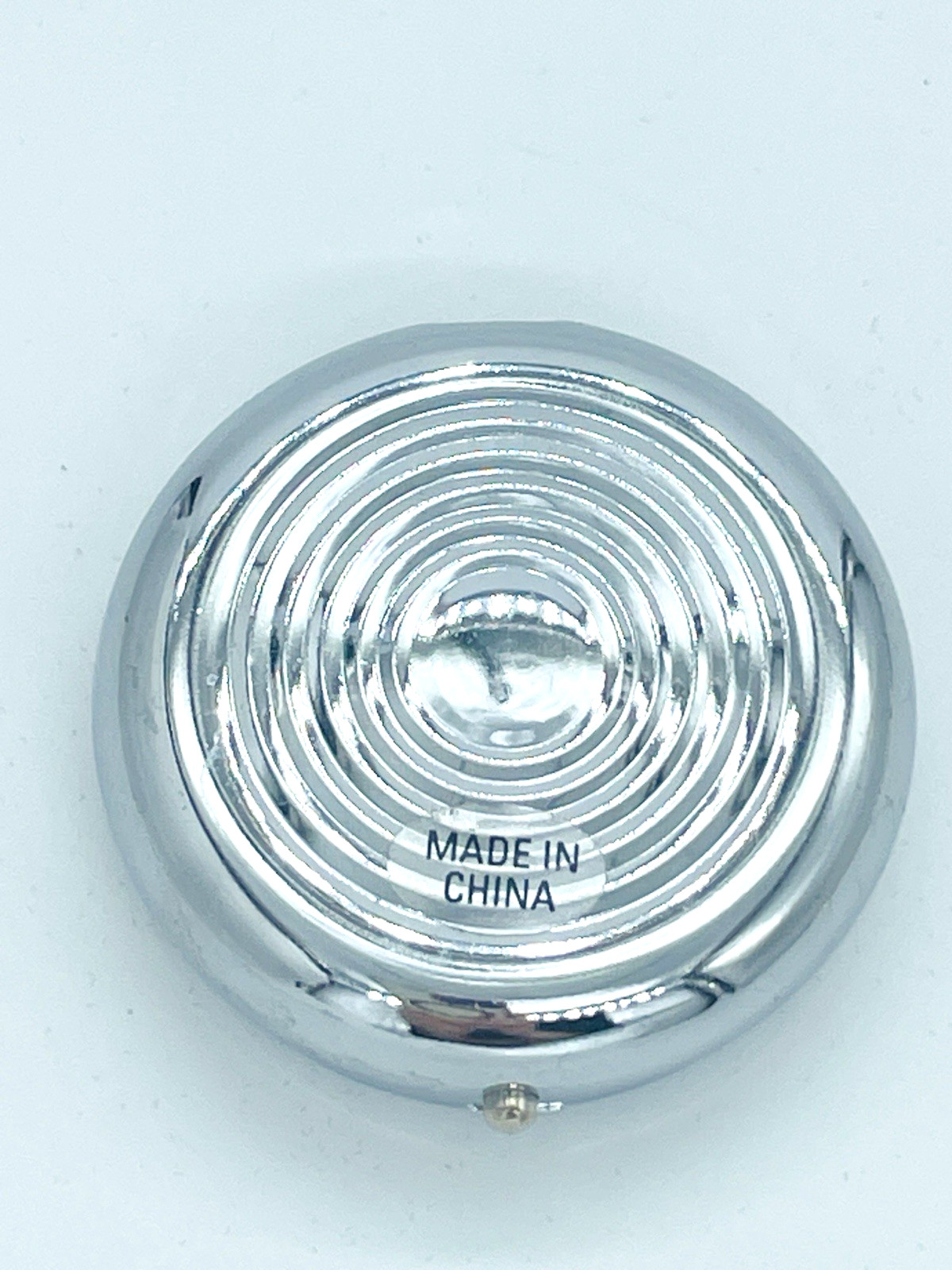 Art Deco Pocket Ashtray Guilloche Silver Quiet Luxury Travel Tin Vanity Case