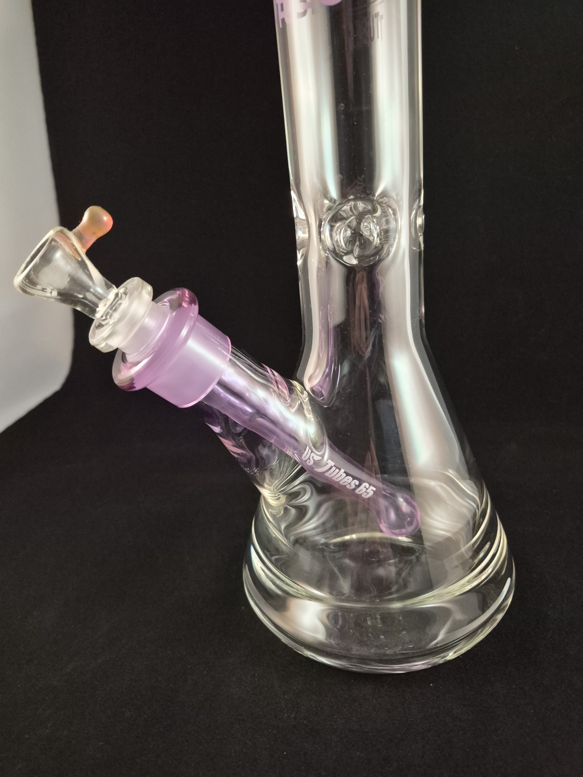 17in Purple US TUBES Glass Beaker 9mm Thick 24mm X 14mm Joint