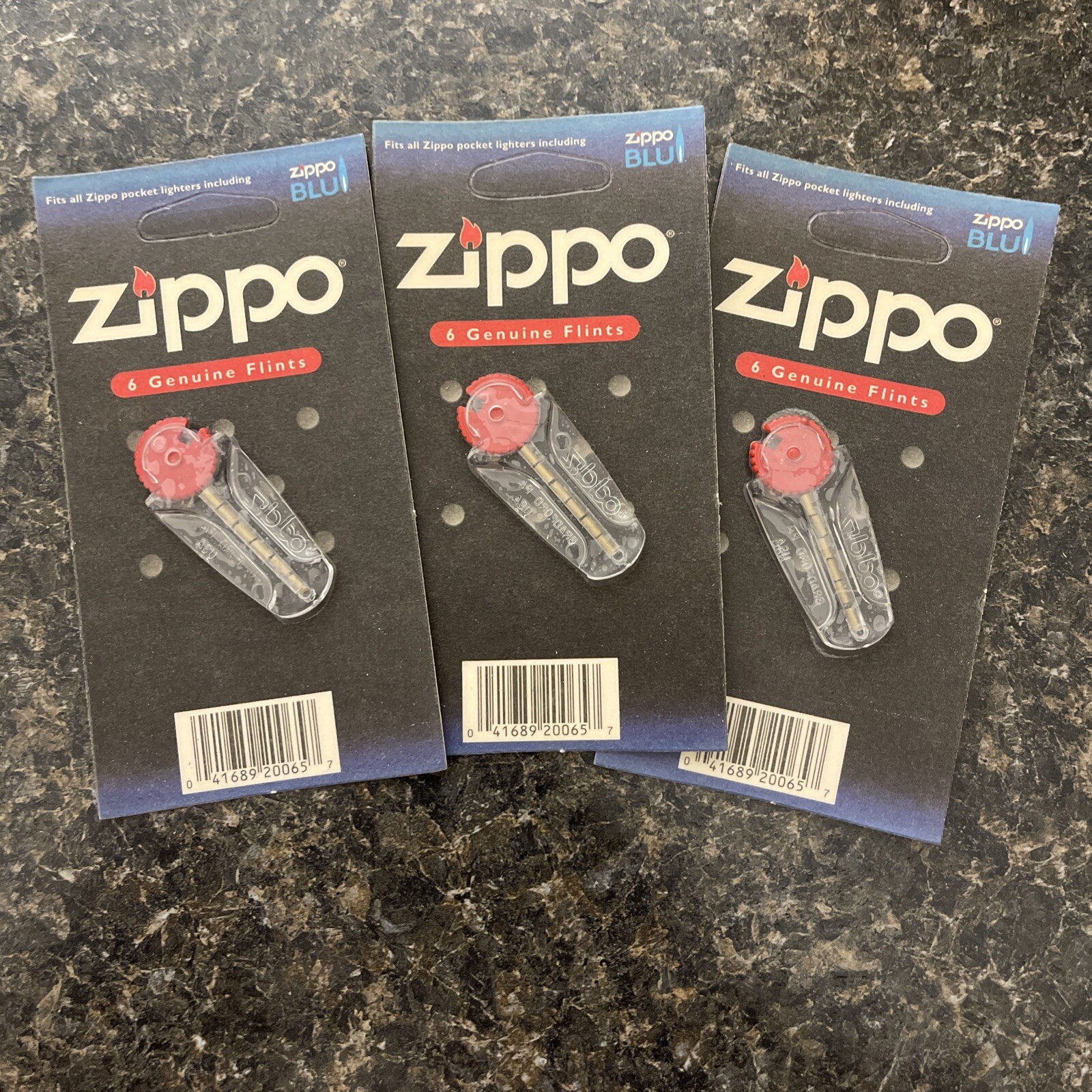 Zippo Flint Replacement Value Pack x3 (18 Flints) New