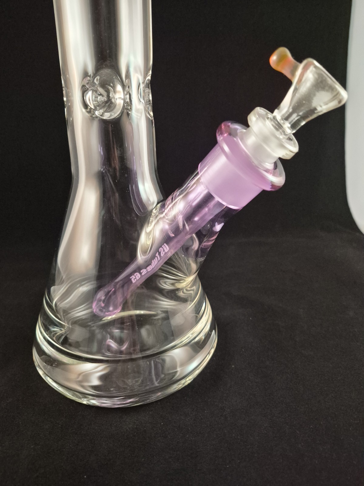 17in Purple US TUBES Glass Beaker 9mm Thick 24mm X 14mm Joint