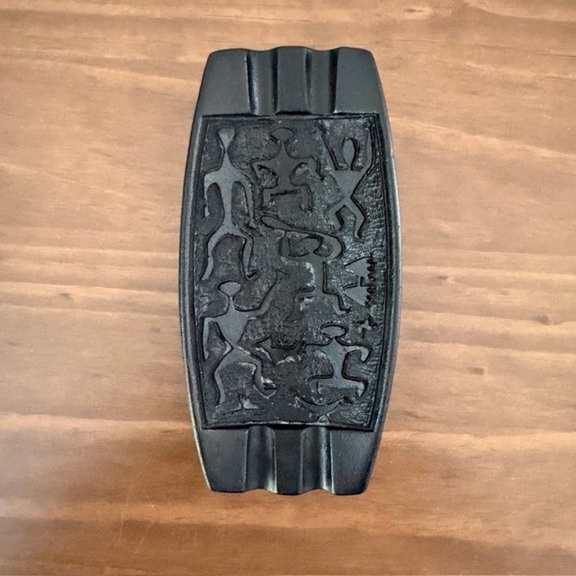 ​VTG Hawaiian Black Lava Ashtray, Coco Joe Tiki 1960’s Design Made in Hawaii