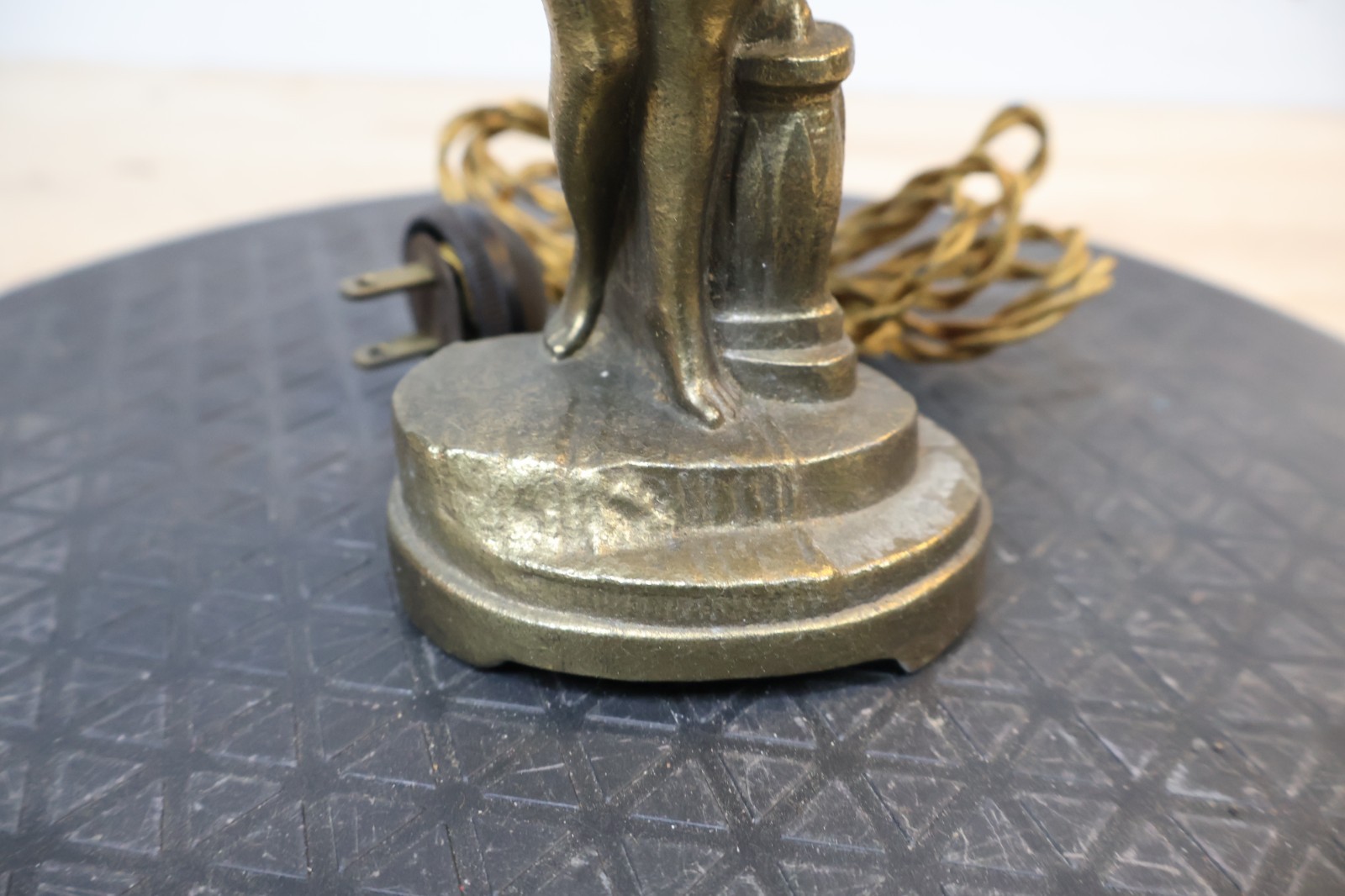 Rare Figural Art Nouveau “Just-Tip-It” Elec Cigar Lighter H. Herschberg & Co.