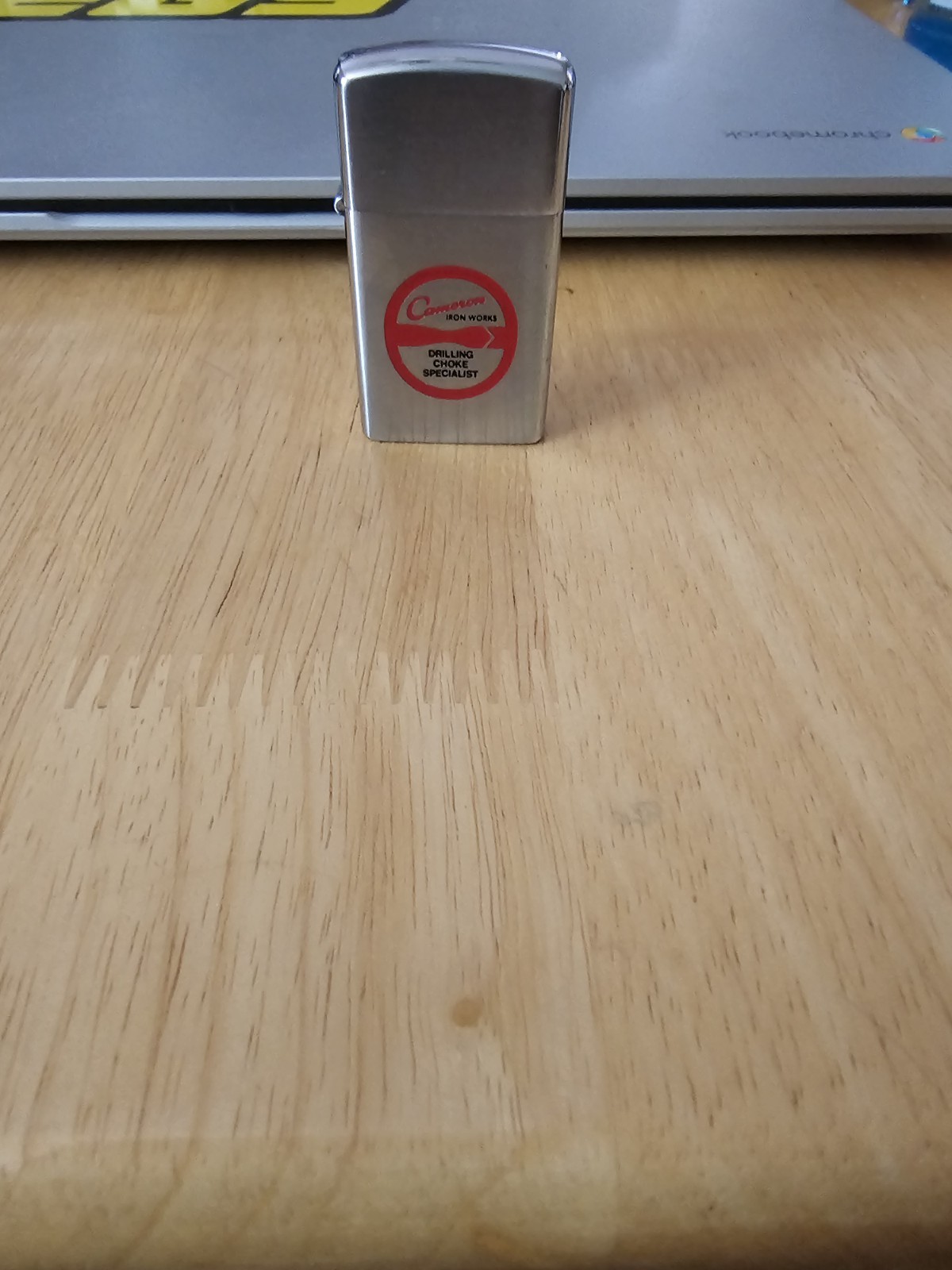 Barlow Windproof Flip Top Pocket Lighter Silver/Red Tone Silver Finish