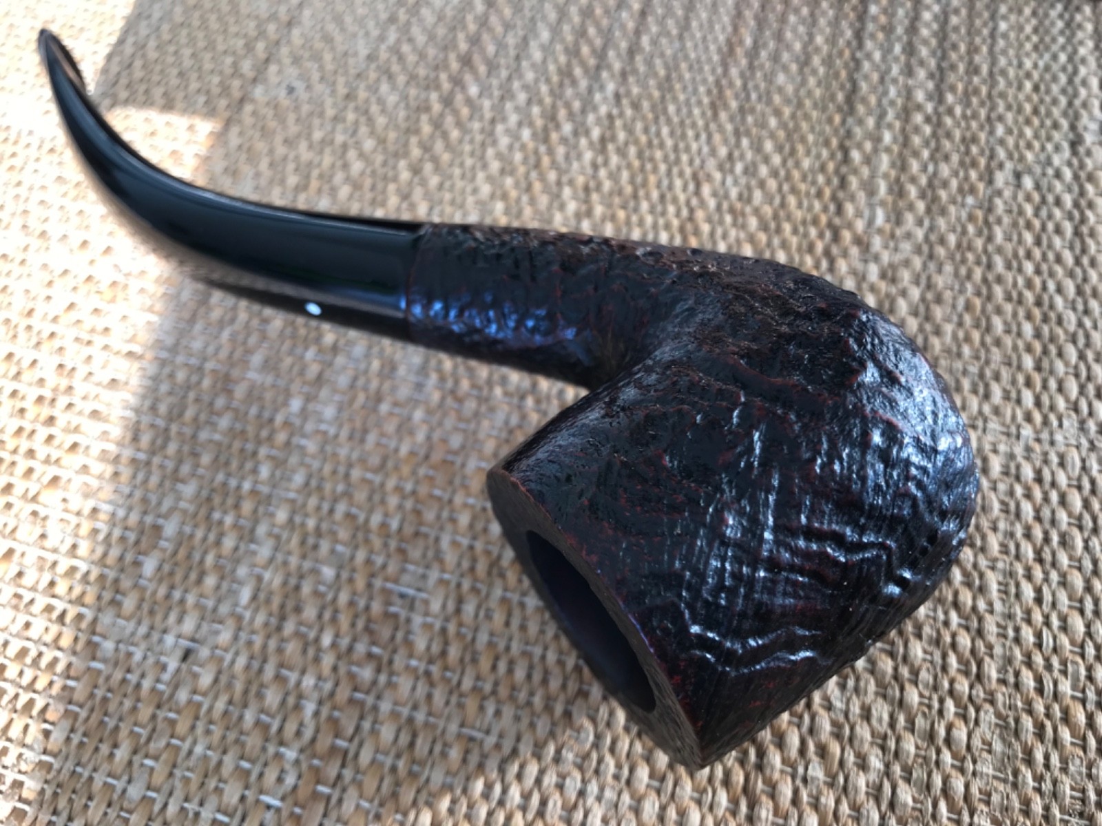 DUNHILL SHELL BRIAR 51152, GROUP 5, MADE IN ENGLAND 1978, “SWAN NECK” POT PIPE!