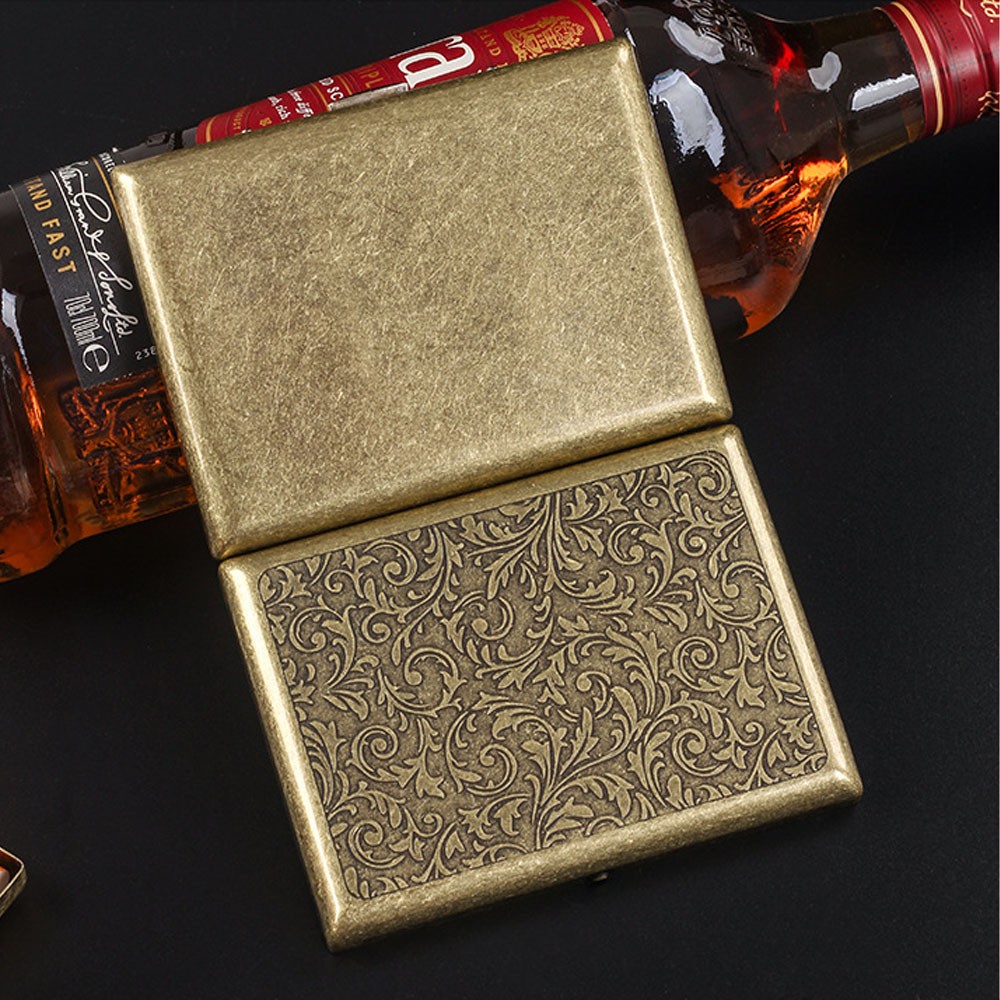 Men Retro Cigarette Case For King Size 20 Vintage Tobacco Box 109*83 22mm US