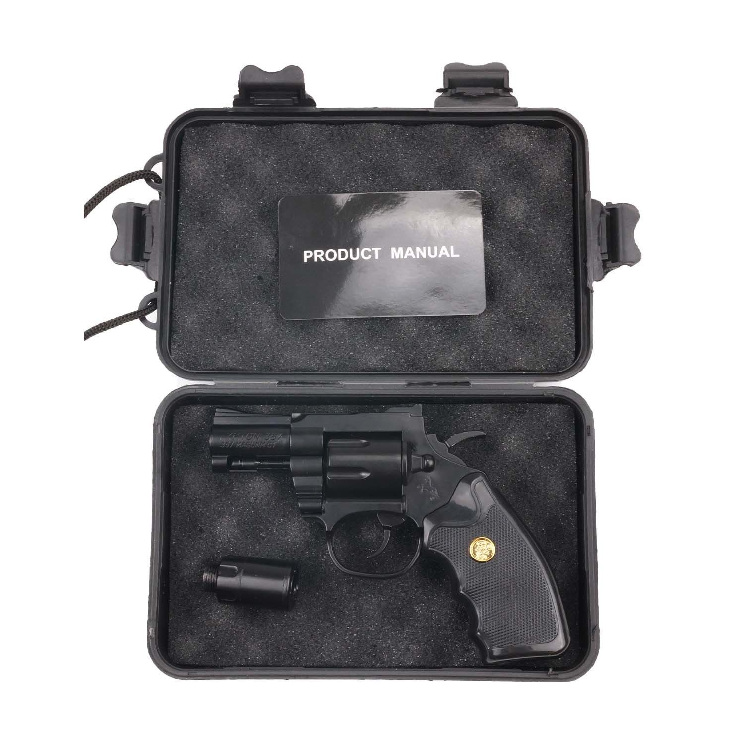 Revolver Torch Lighter – Butane Refillable Gun Style with Detachable Silencer