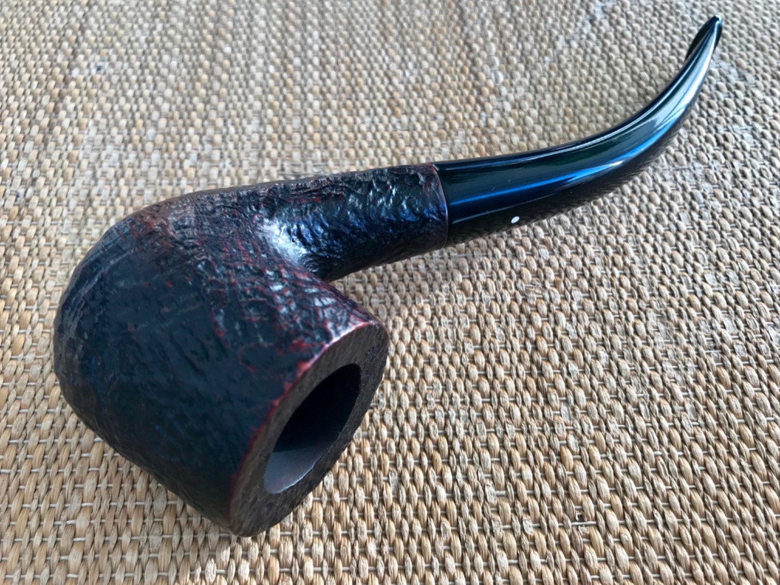 DUNHILL SHELL BRIAR 51152, GROUP 5, MADE IN ENGLAND 1978, “SWAN NECK” POT PIPE!