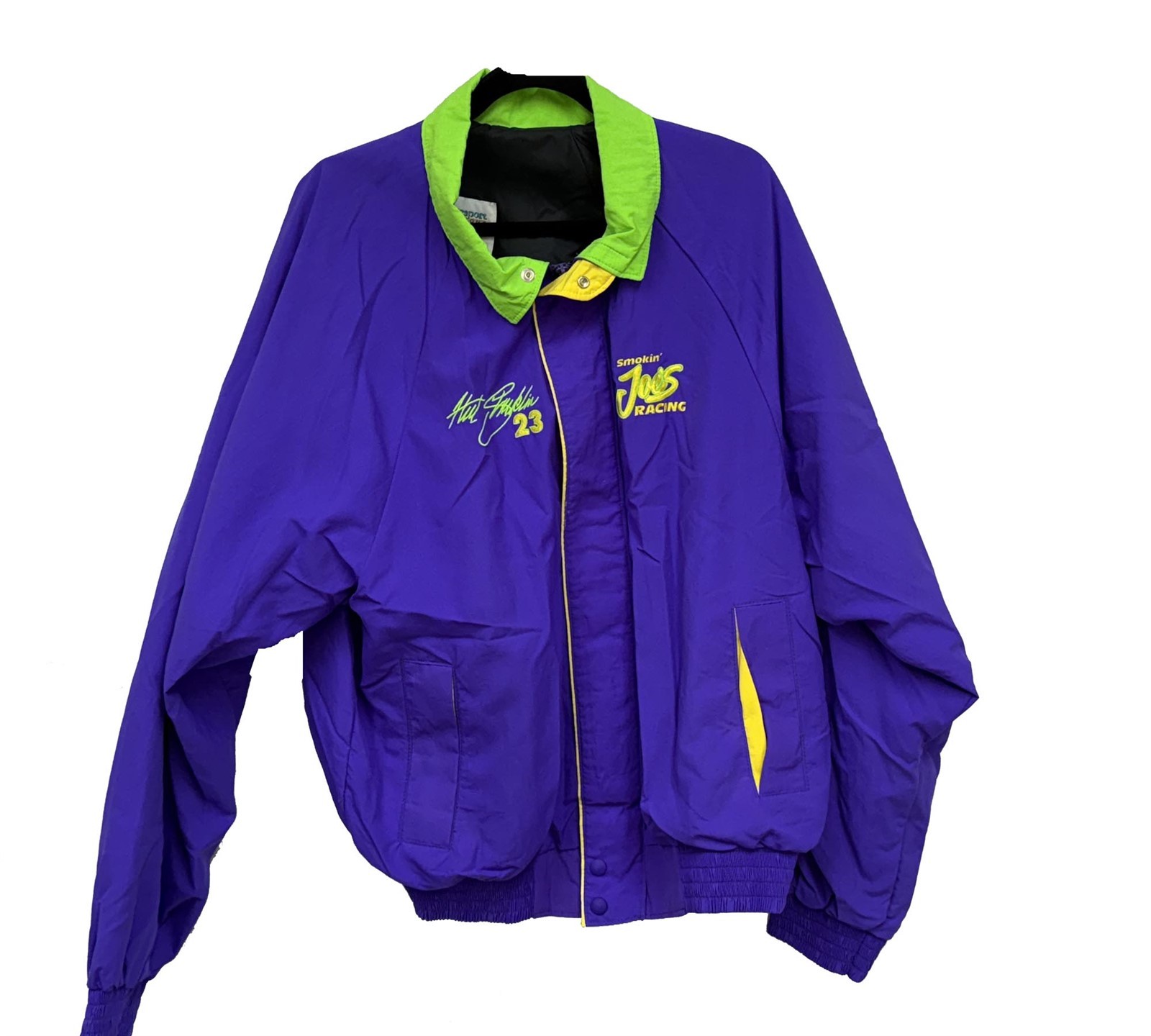 VTG Joe Camel R.J. Reynolds Smokin Joe’s Racing Nylon Jacket XL (Hut Stricklin)