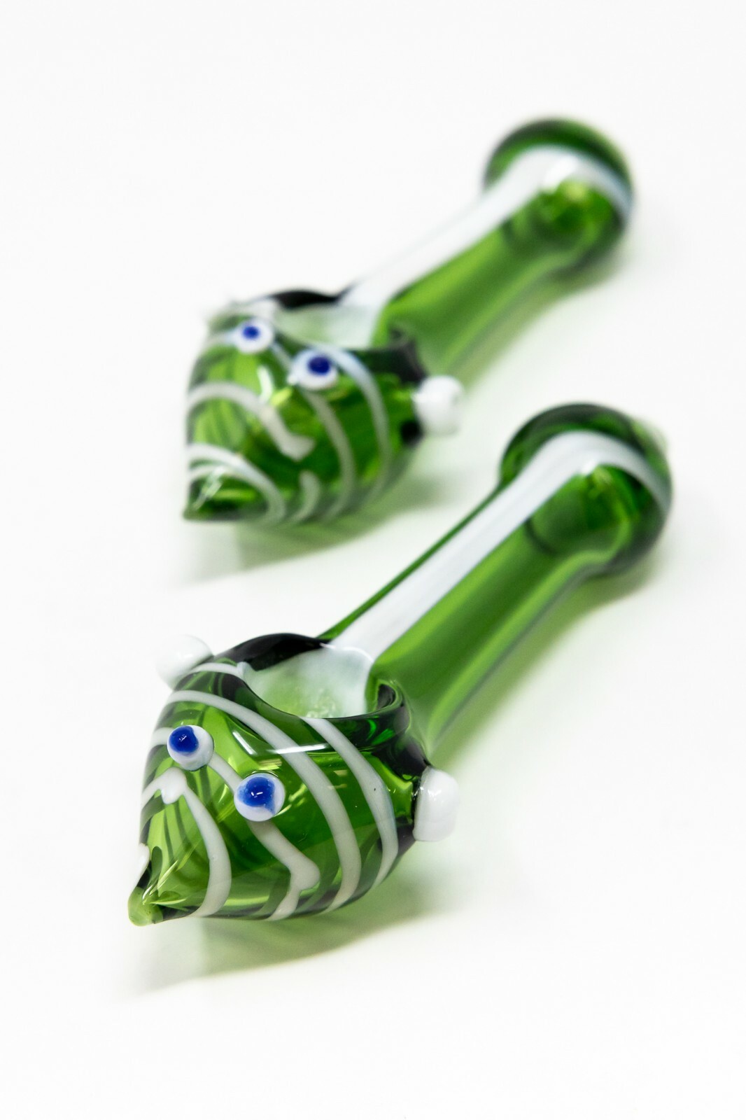 4″ Collectible Googly Eyes Green TOBACCO Glass Handmade Smoking Pipe – Fast Ship