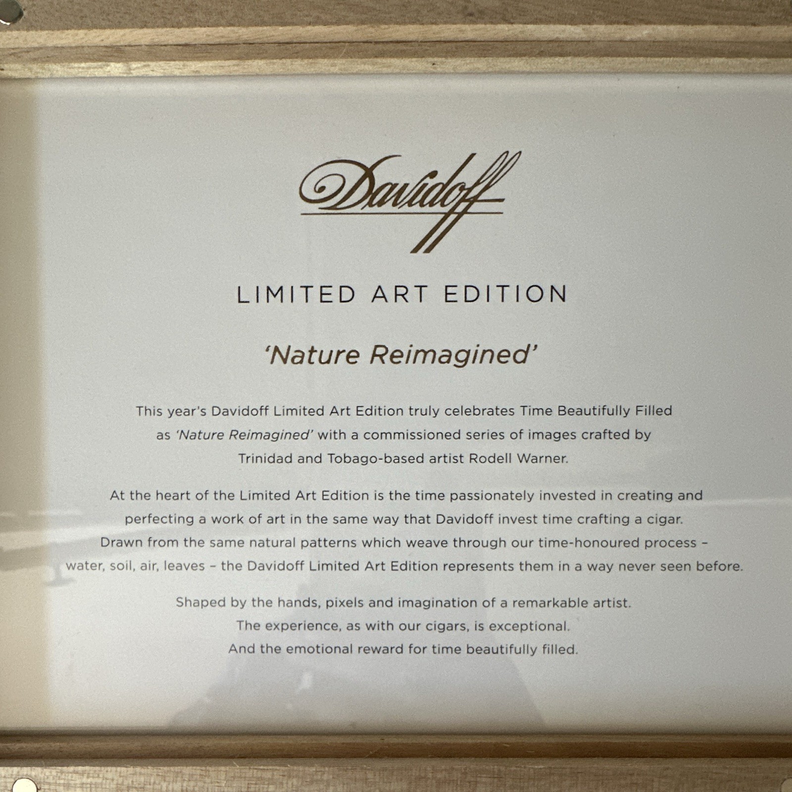 Davidoff Limited Art Edition Nature Reimagined Box Toro Cigar box only 266/1000
