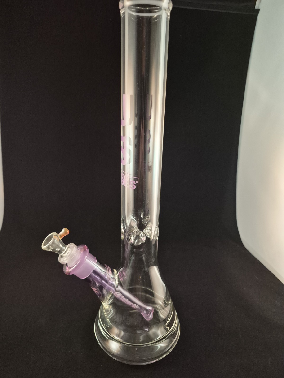 17in Purple US TUBES Glass Beaker 9mm Thick 24mm X 14mm Joint
