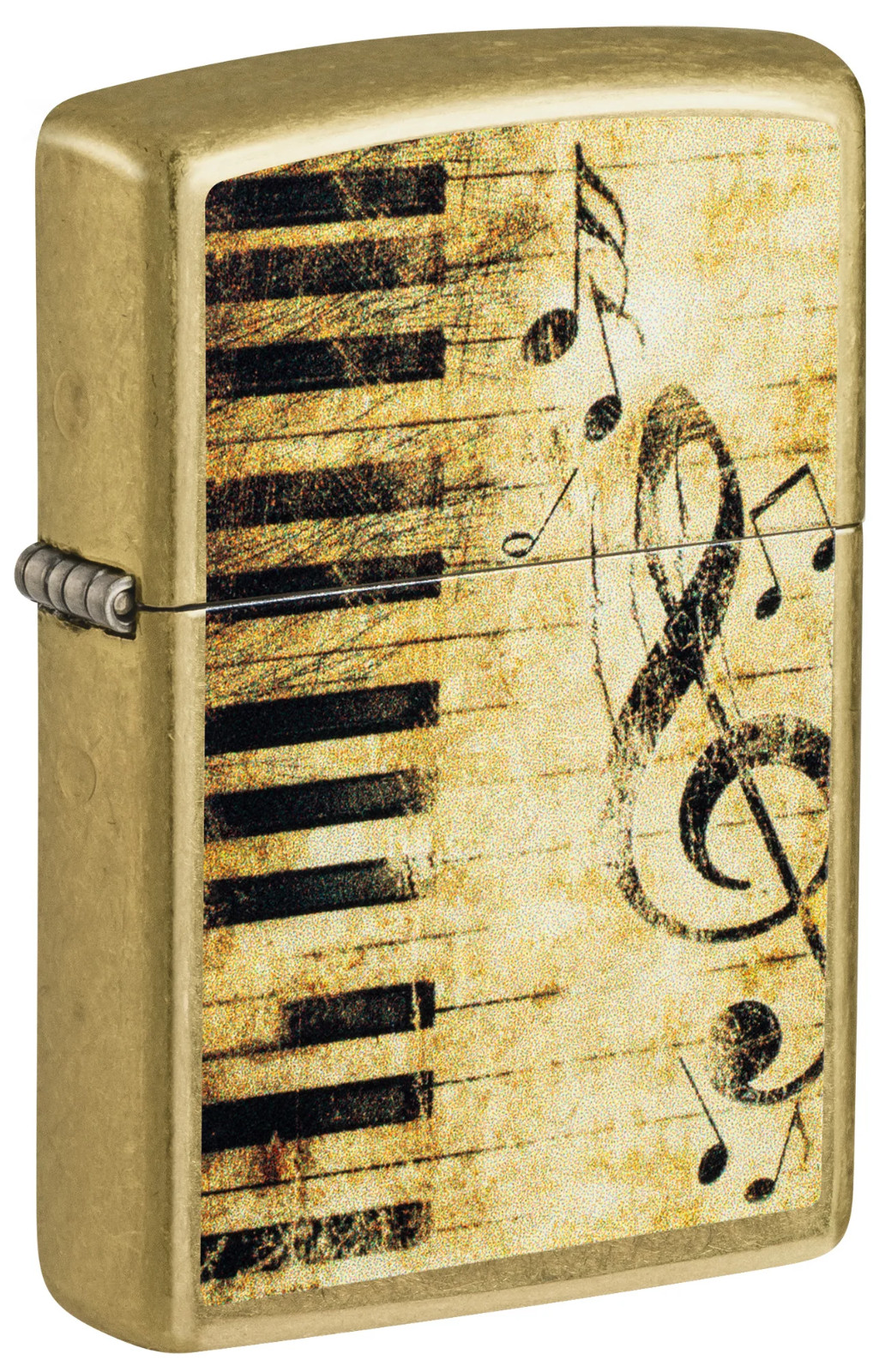 Zippo Windproof Lighter, Piano Keys & Musical Notes, 46712, New In Box