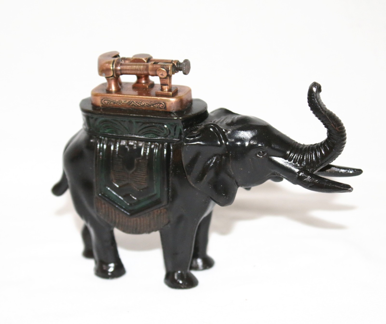 Antique Cast Iron Elephant Table Lighter 1930s Working Order 🔥
