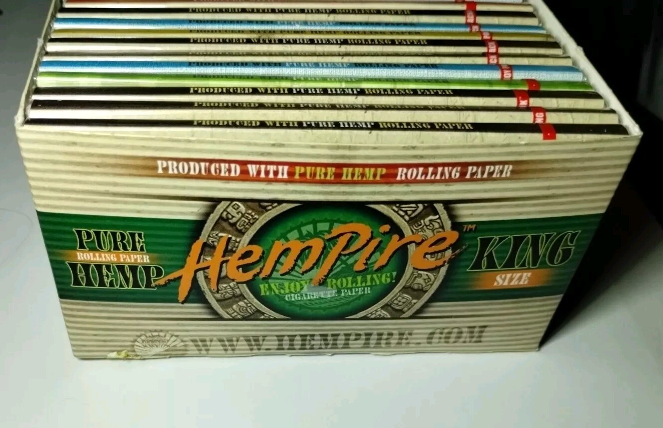 Hempire Hemp Rolling Papers | King-size | 50 Booklets {BX HM50}