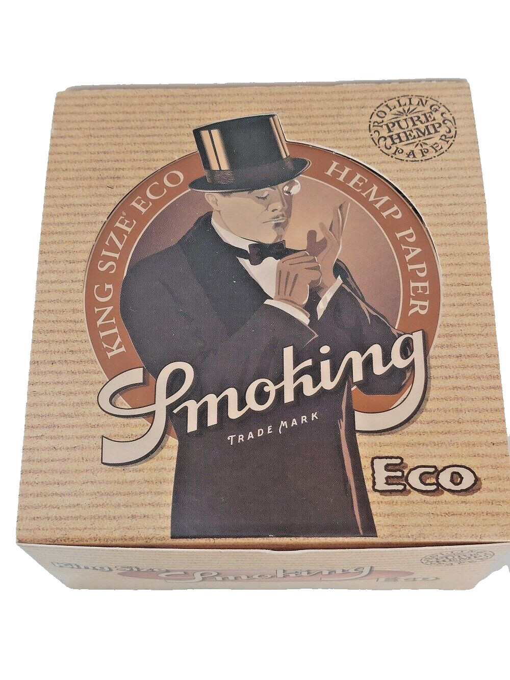Pure Hemp ECO King size rolling papers 33 leaves per booklet 50 pack per box