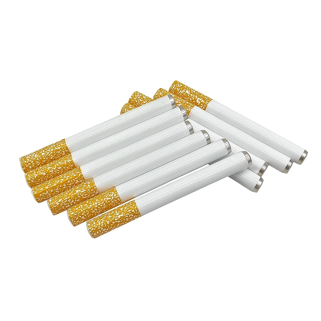 10x Metal One Hitter Dugout Pipe Cigarette Bat Large 78mm / 3.07″ Free Shipping!