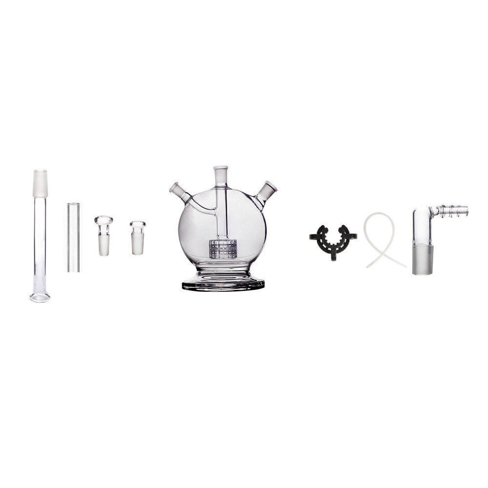 14mm Mega Globe MK 2 Earth Edition Matrix Perc Glass Bong Adapter Water Bubbler