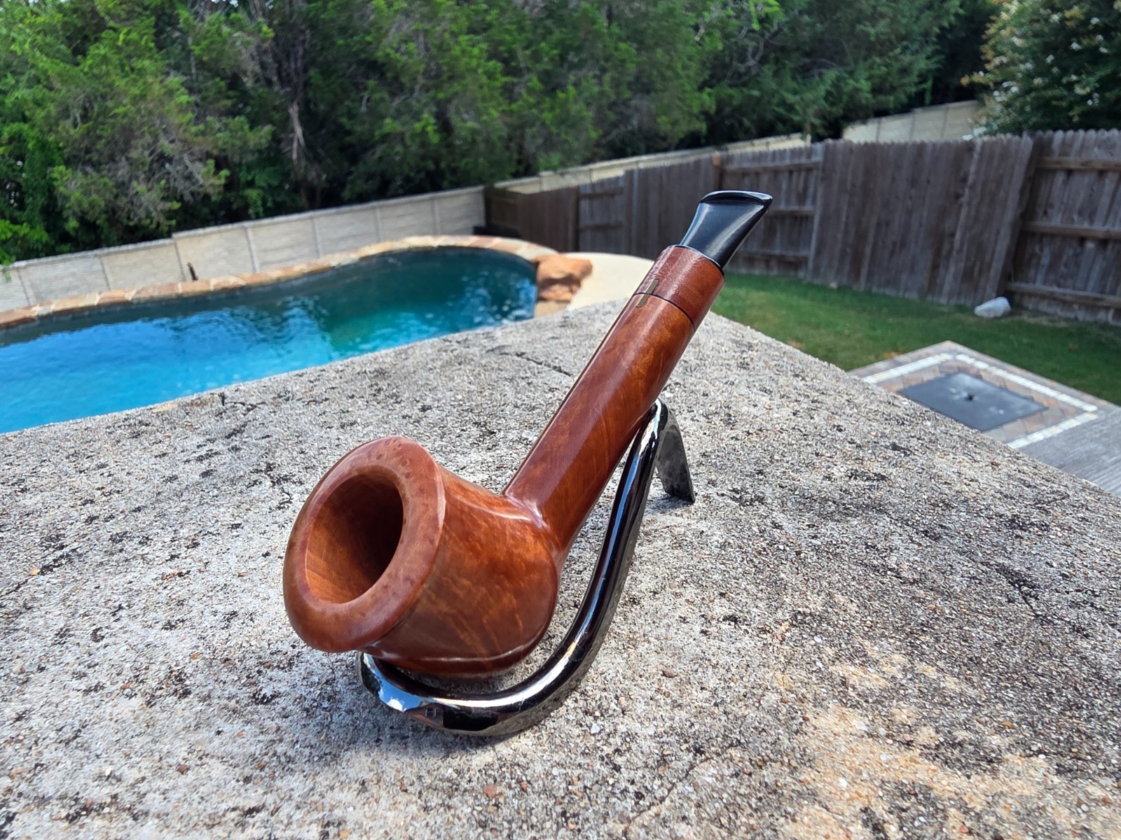 Amorelli Smooth Lovat Style Two Star Unsmoked 18k Pipe (Italy) Box/Sleeve